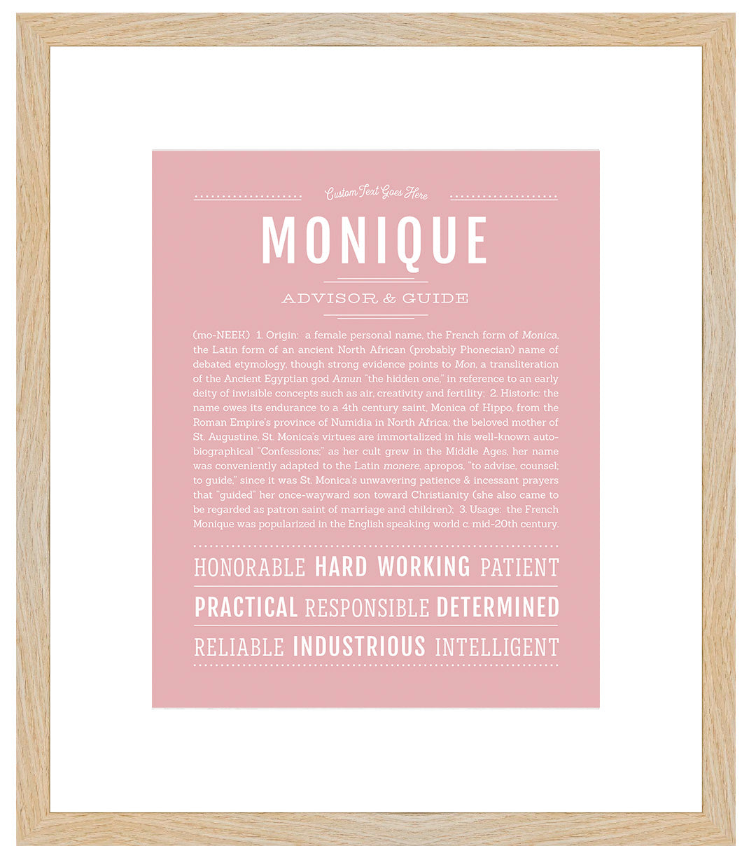 Monique | Name Art Print