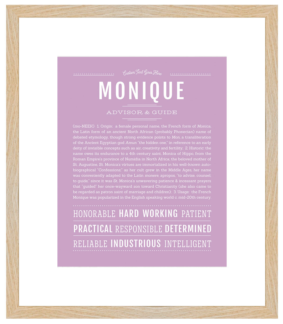 Monique | Name Art Print