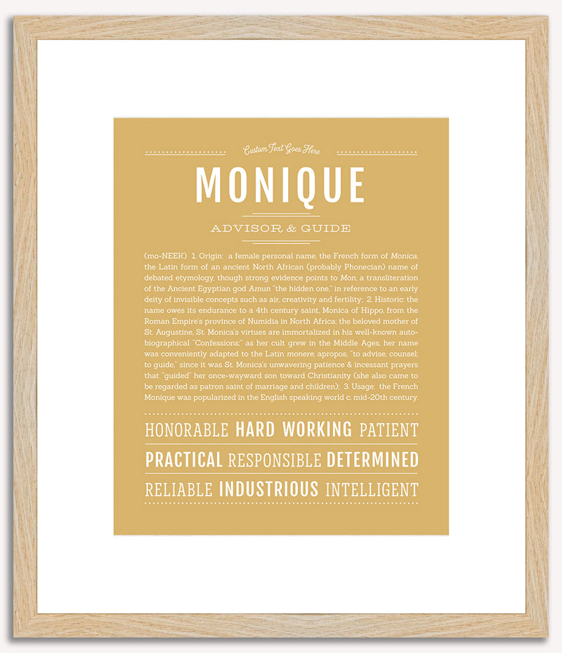 Monique | Name Art Print