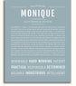 Monique | Name Art Print – Name Stories