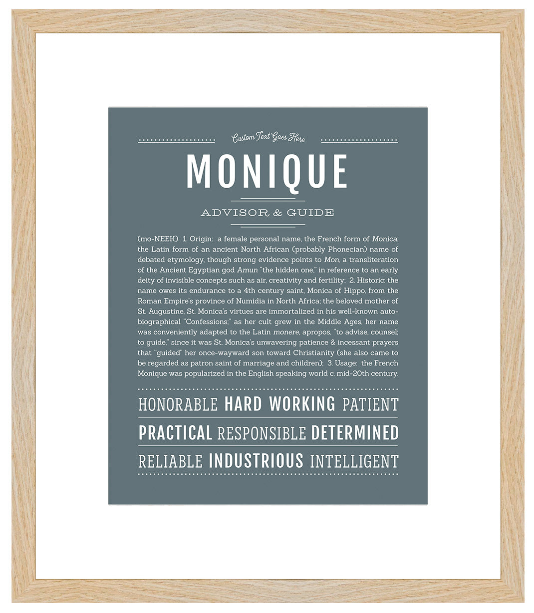 Monique | Name Art Print