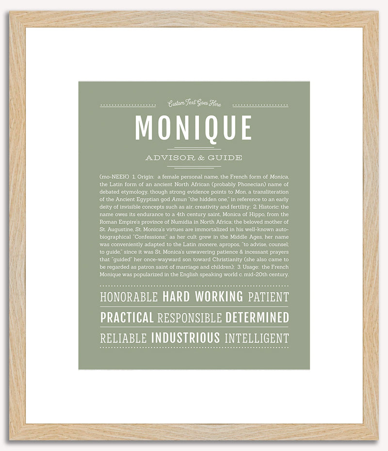 Monique | Name Art Print