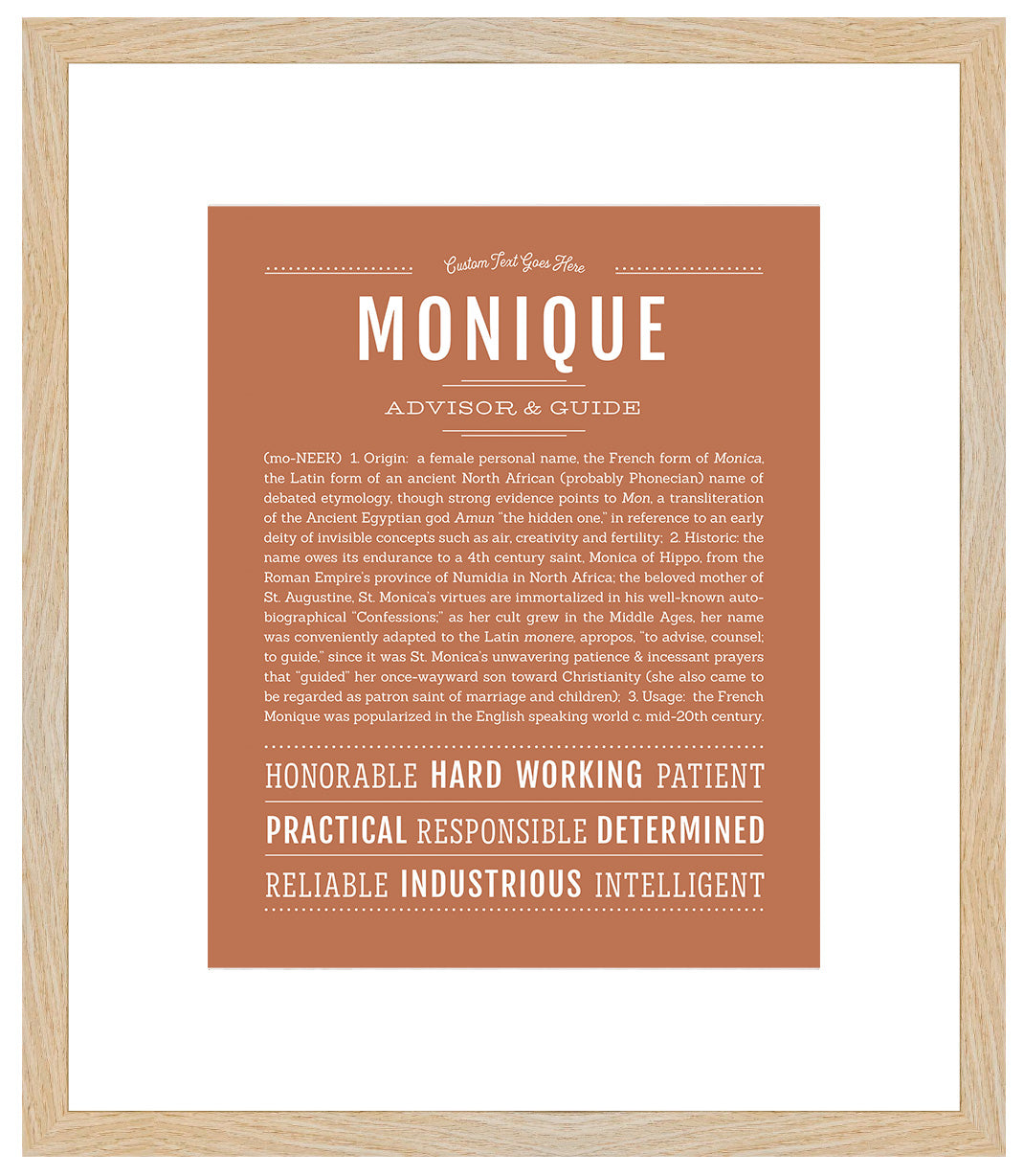 Monique | Name Art Print