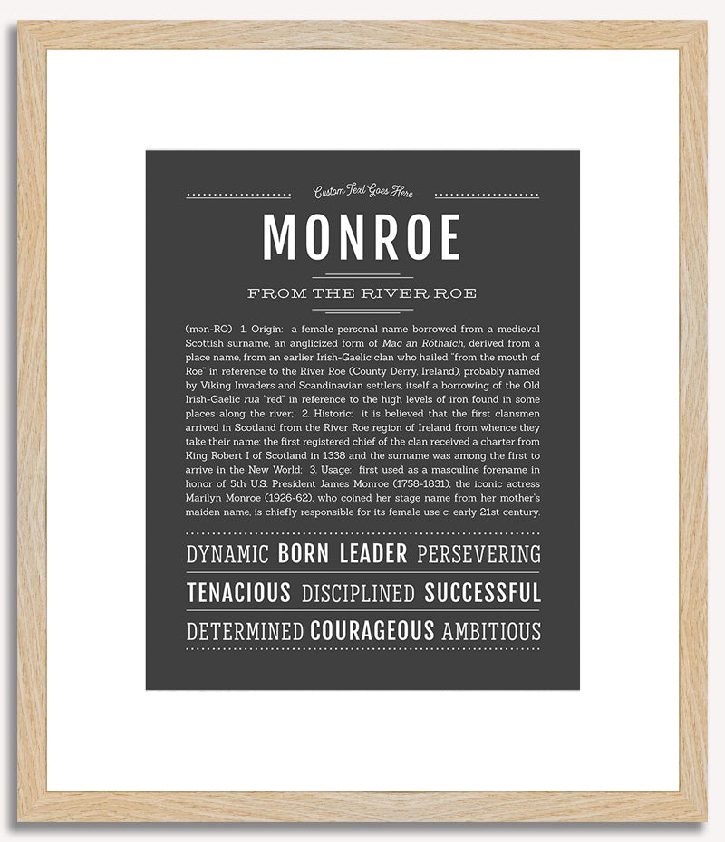 Monroe | Name Art Print