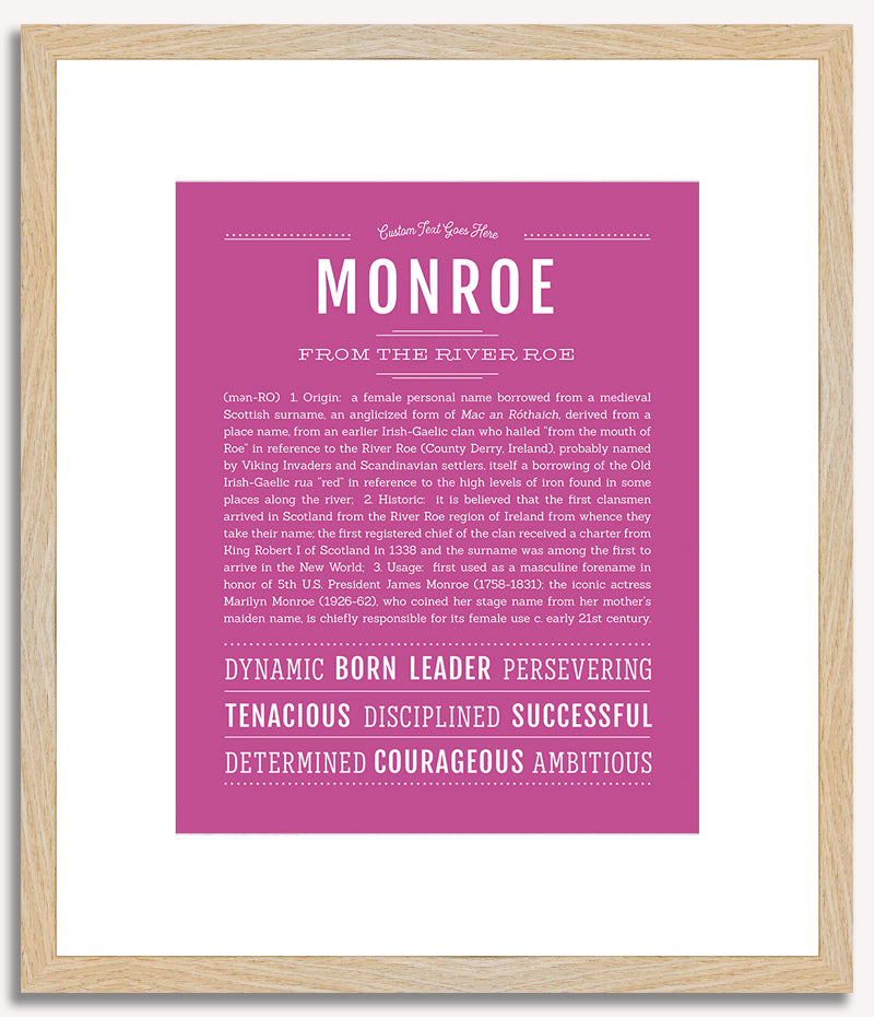 Monroe | Name Art Print