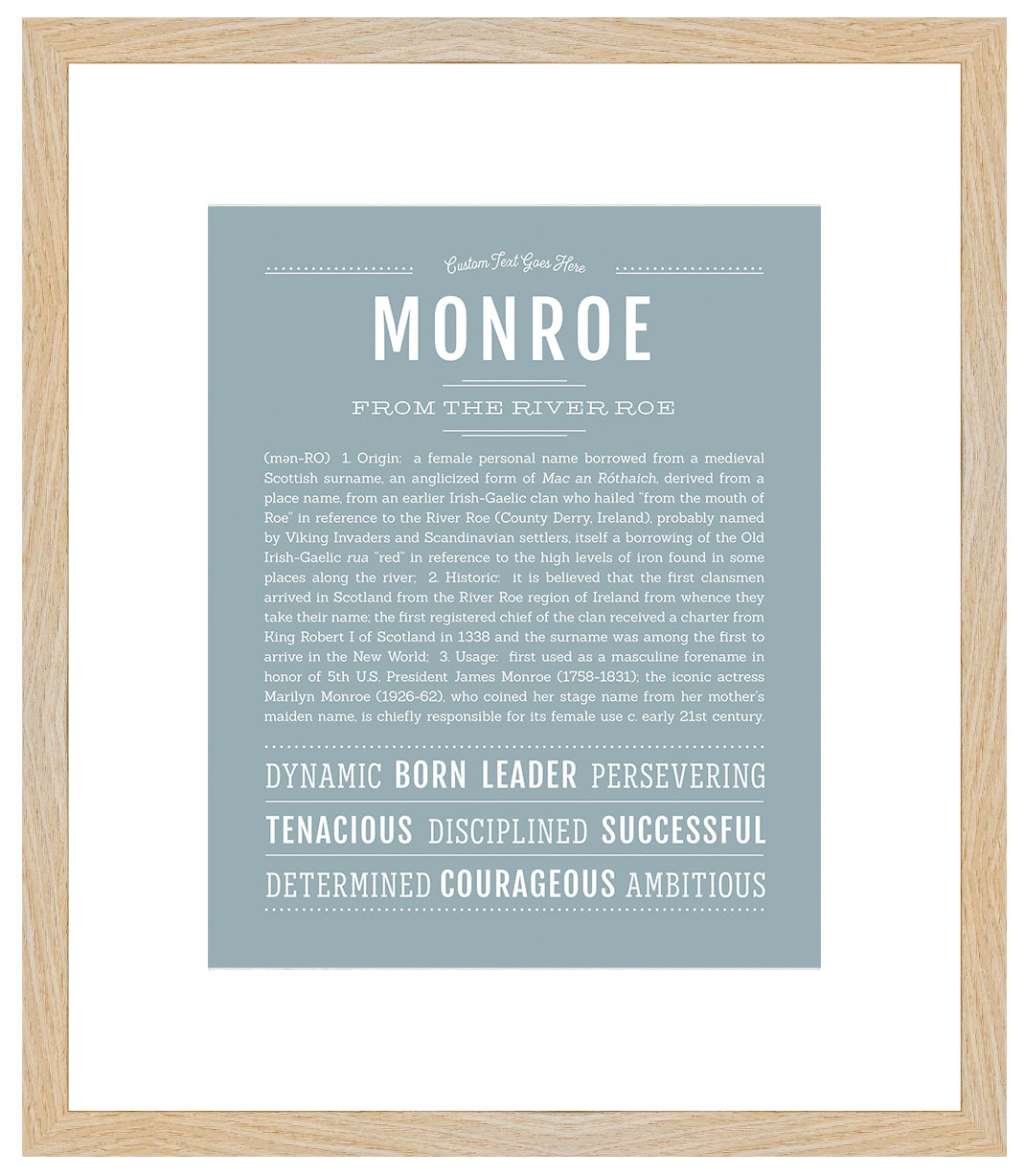 Monroe | Name Art Print