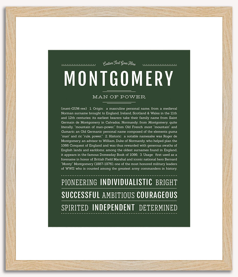 Montgomery | Name Art Print