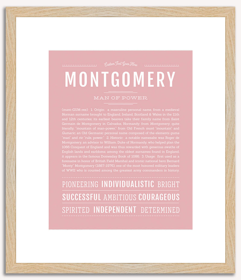 Montgomery | Name Art Print