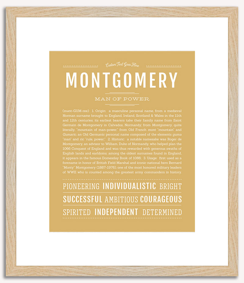 Montgomery | Name Art Print