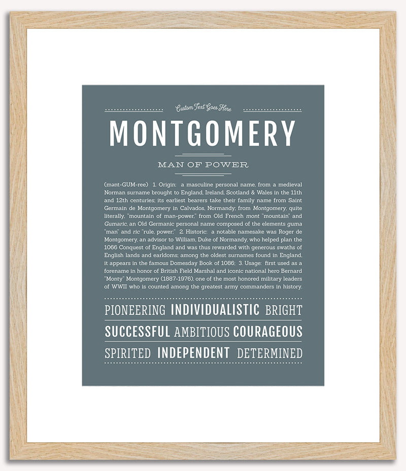 Montgomery | Name Art Print