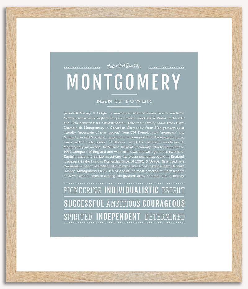 Montgomery | Name Art Print