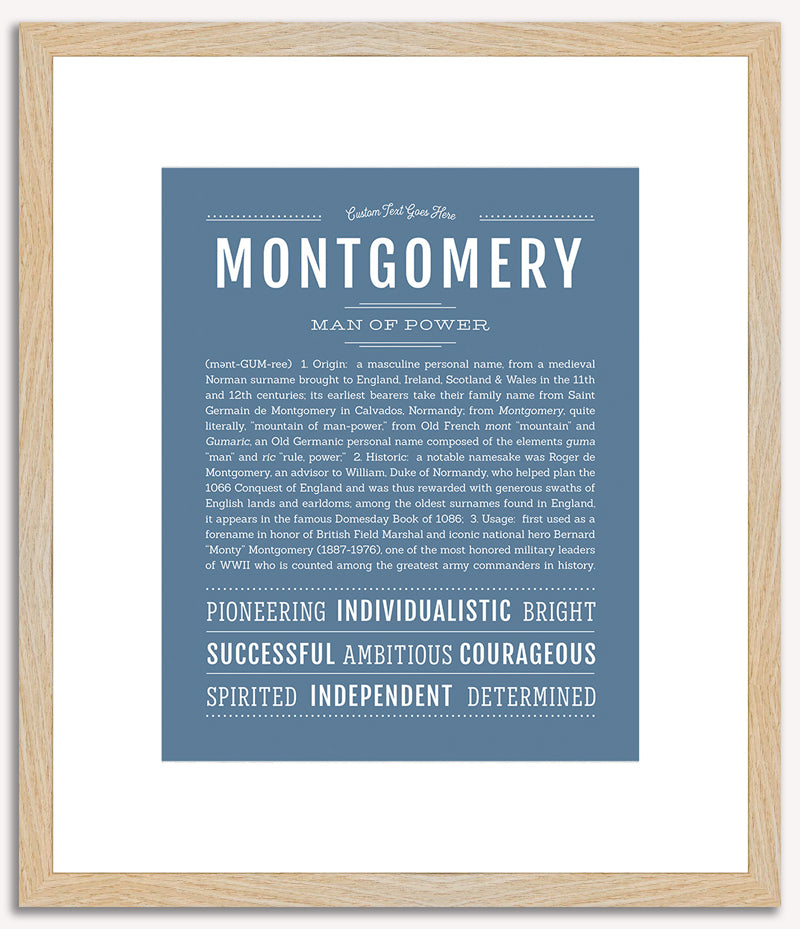 Montgomery | Name Art Print