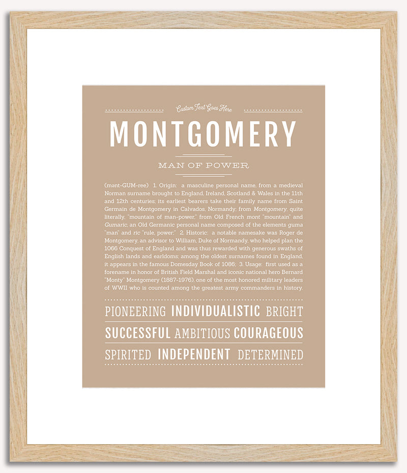 Montgomery | Name Art Print