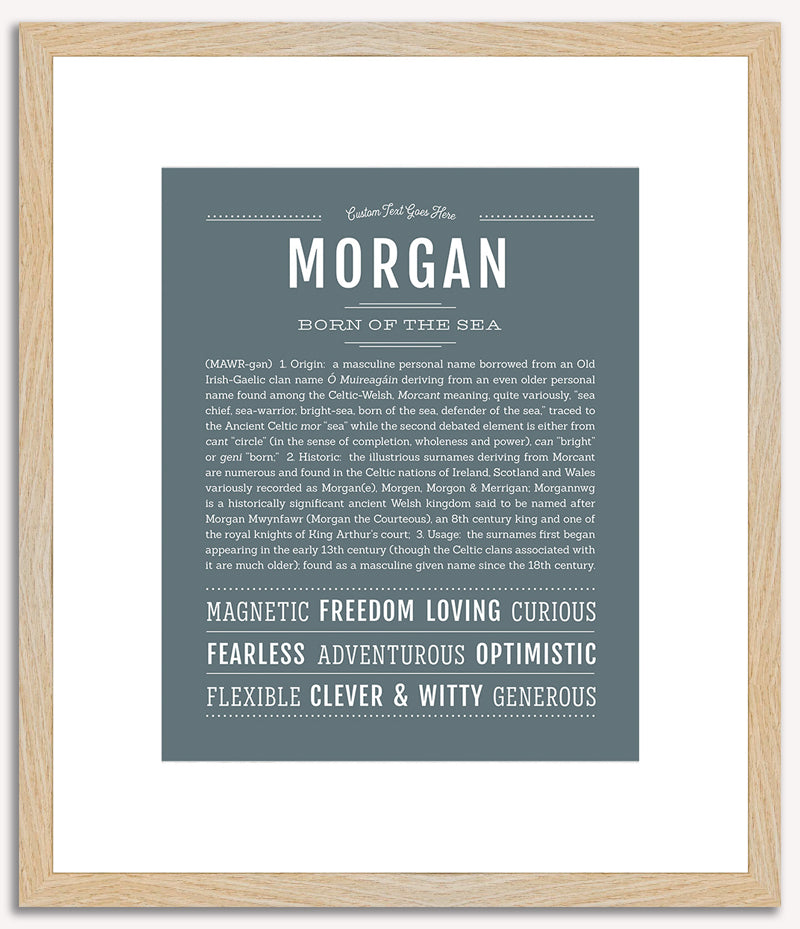 Morgan (male) | Name Art Print