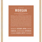 Morgan (female) | Name Art Print