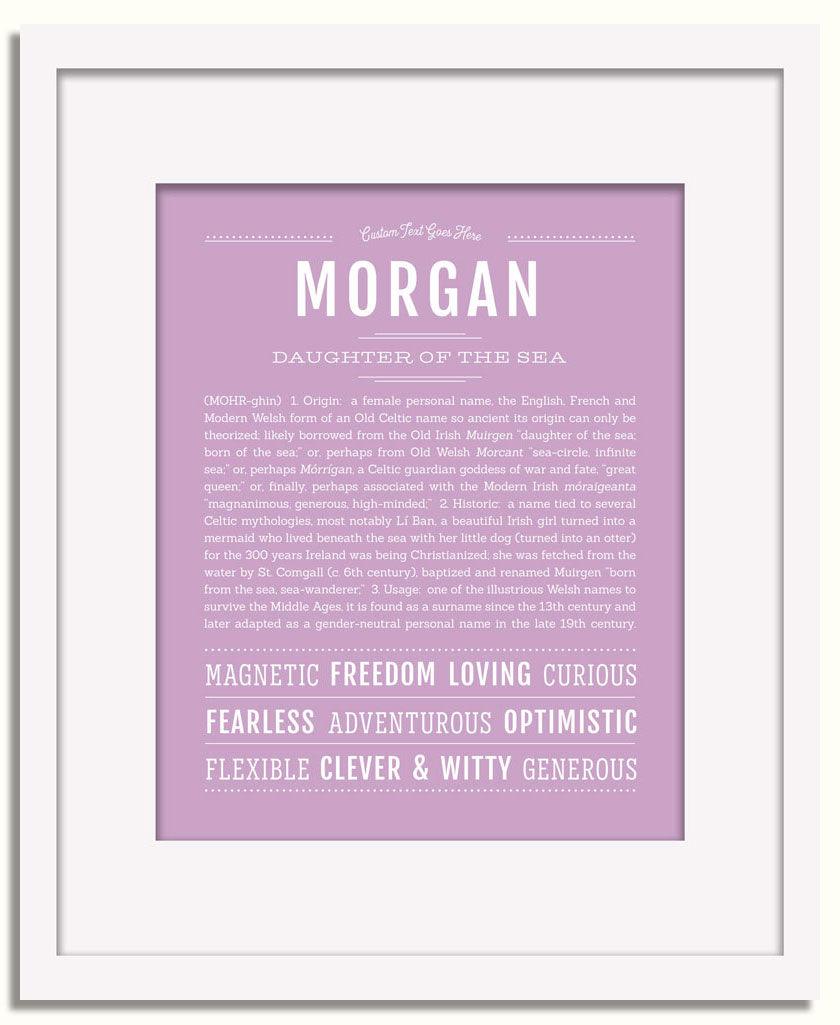 Frame Options | Lilac | White Frame, Matted