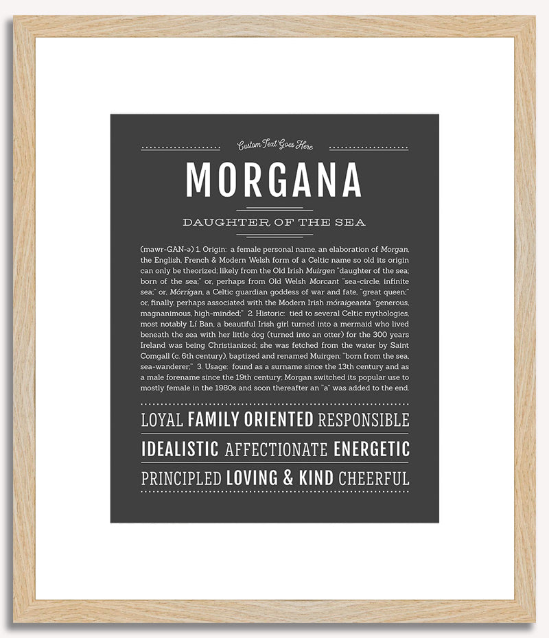 Morgana | Name Art Print