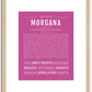 Morgana | Name Art Print