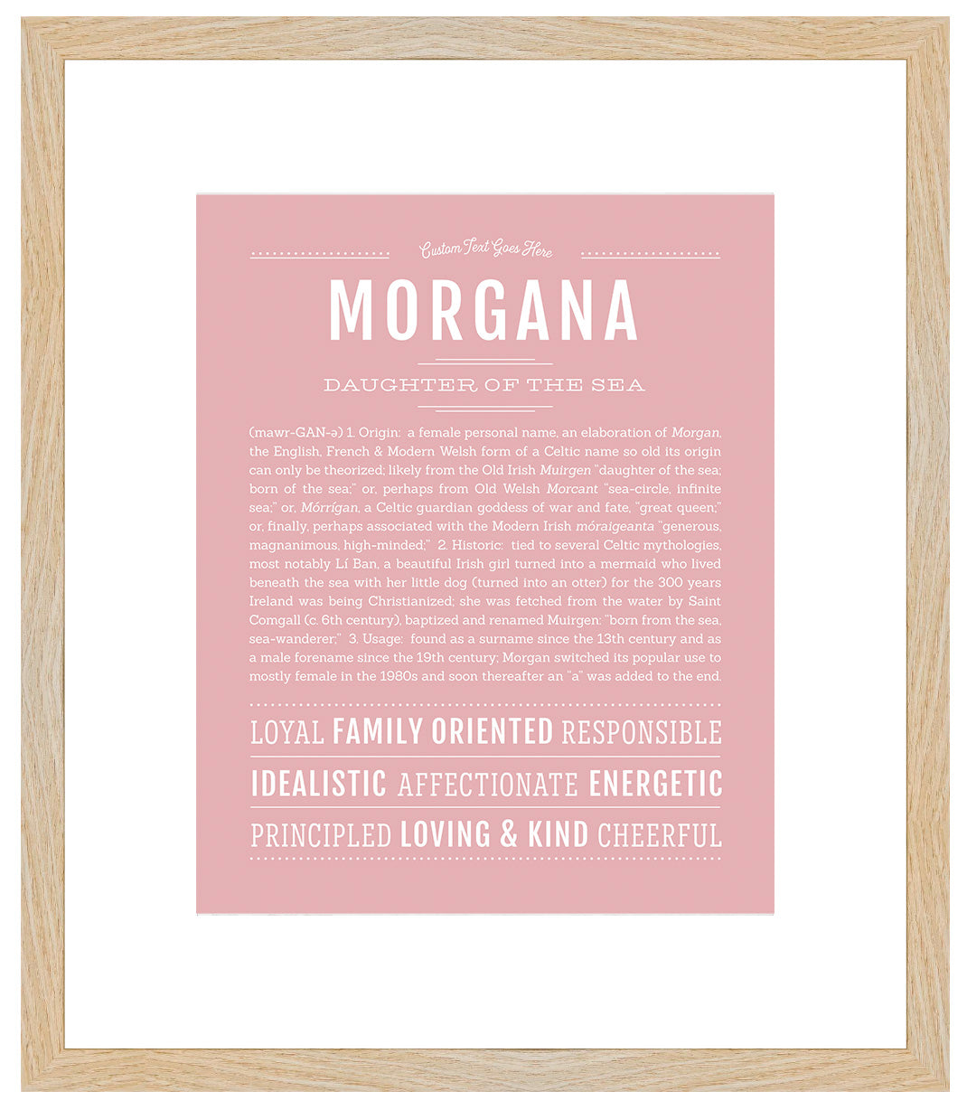 Morgana | Name Art Print