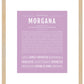 Morgana | Name Art Print