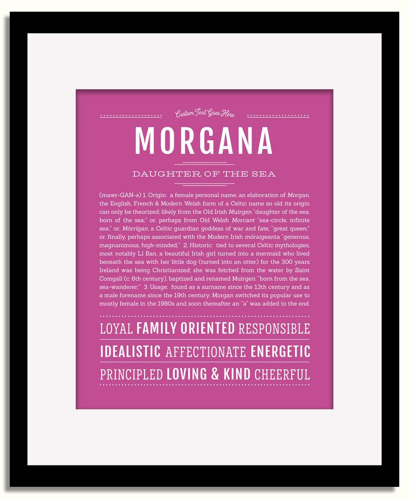 Frame Options | Dark Pink | Black Frame, Matted