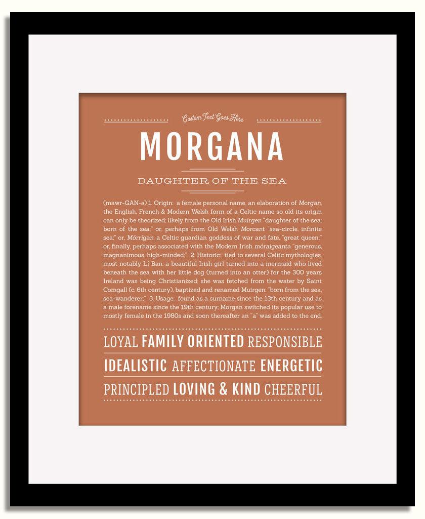 Frame Options | Terra Cotta | Black Frame, Matted