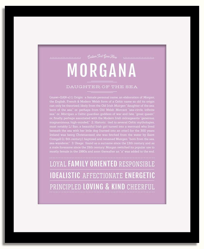 Frame Options | Lilac | Black Frame, Matted