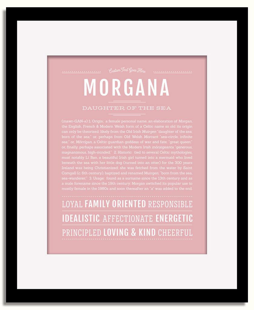 Frame Options | Dusty Rose | Black Frame, Matted