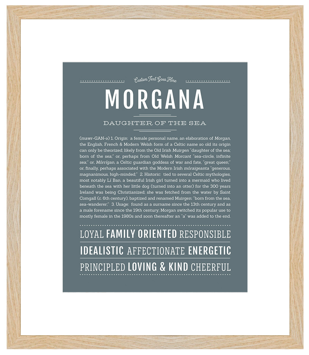 Morgana | Name Art Print