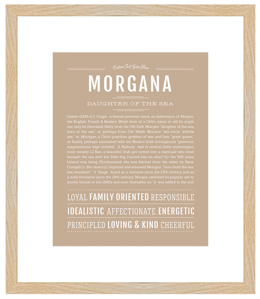 Morgana | Name Art Print