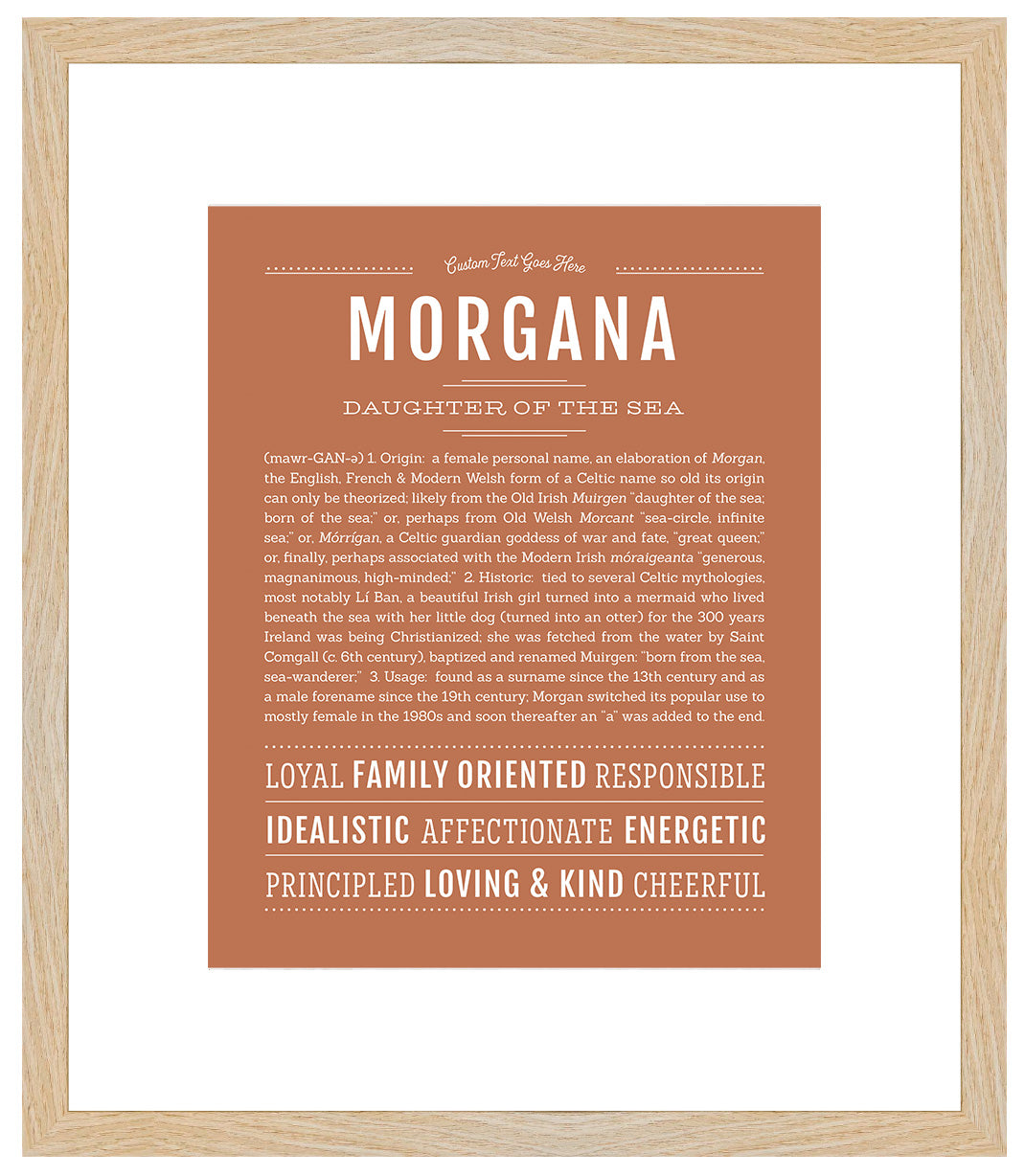 Morgana | Name Art Print