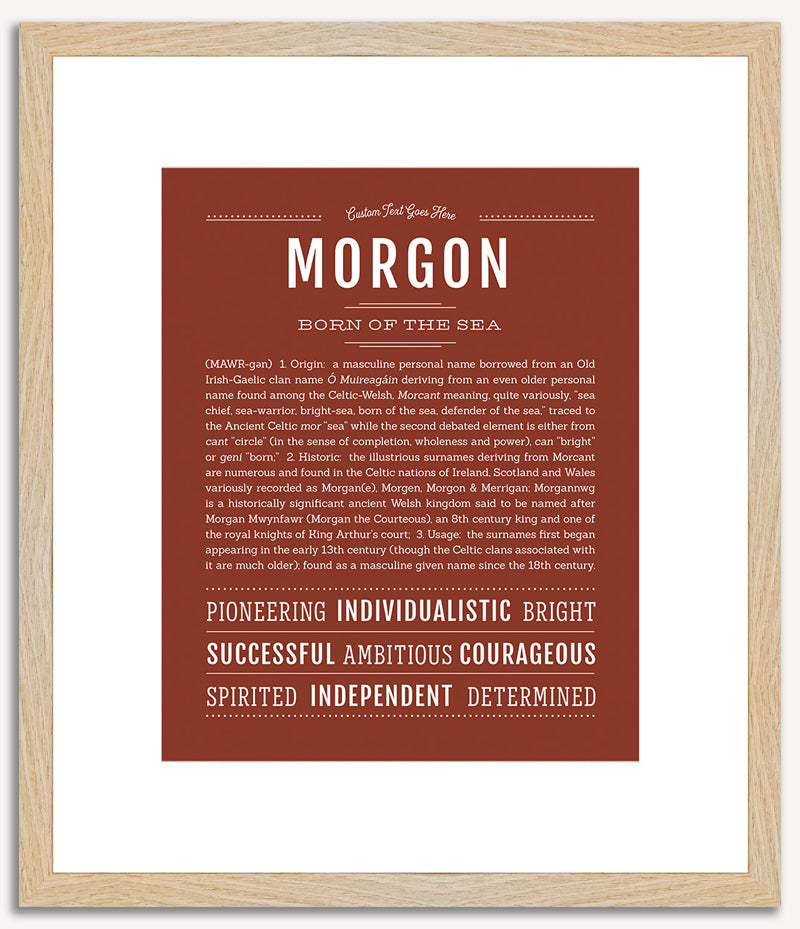 Morgon | Name Art Print