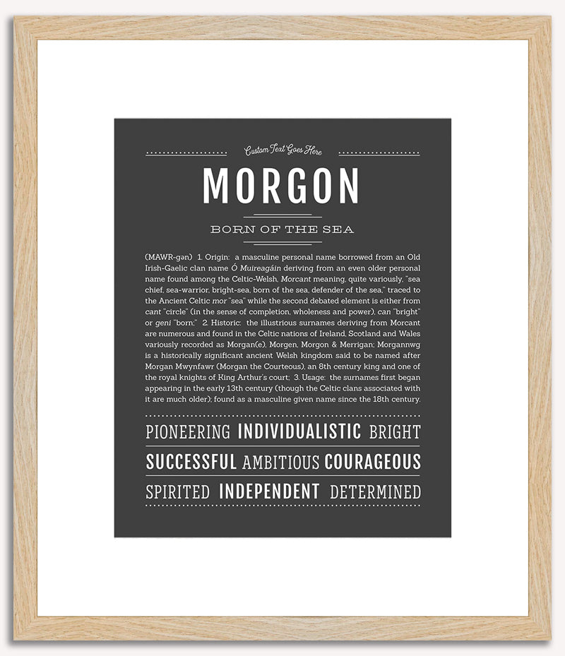 Morgon | Name Art Print