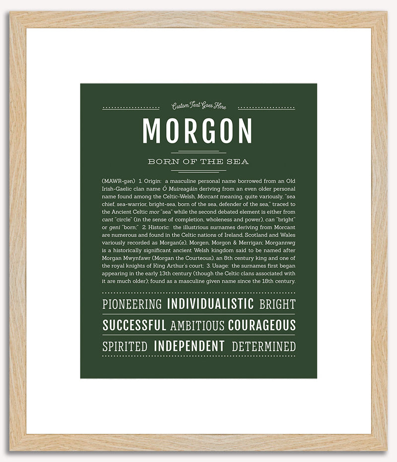 Morgon | Name Art Print