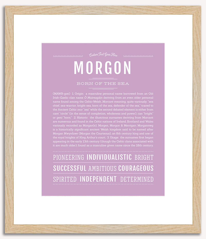 Morgon | Name Art Print