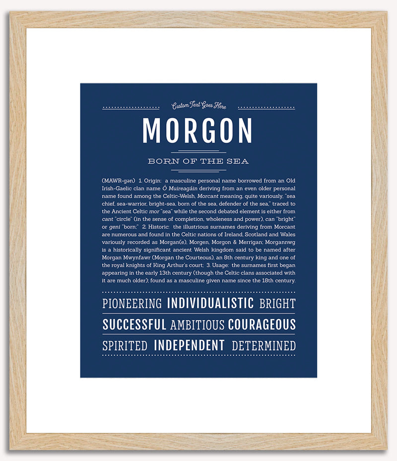 Morgon | Name Art Print