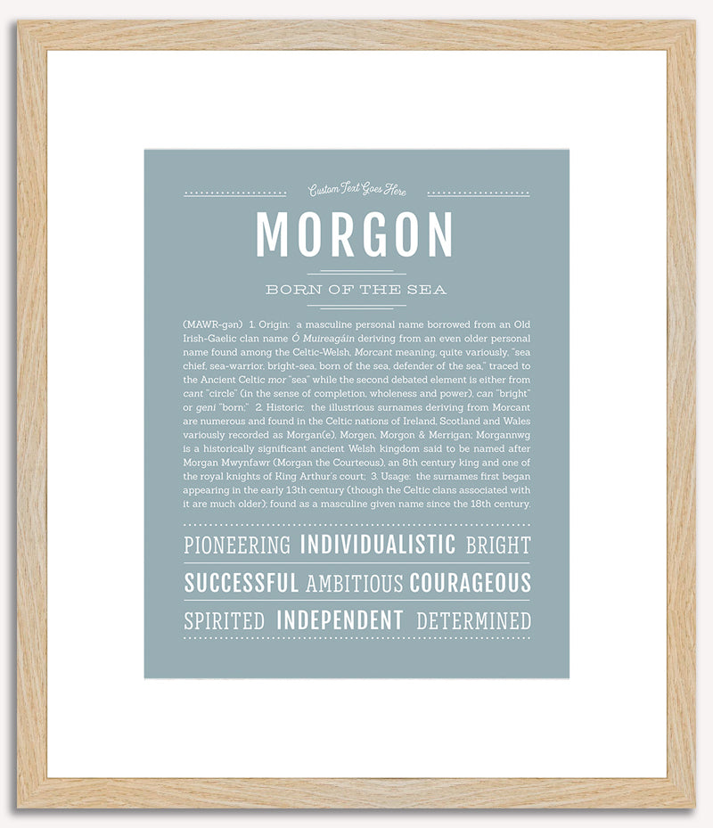 Morgon | Name Art Print