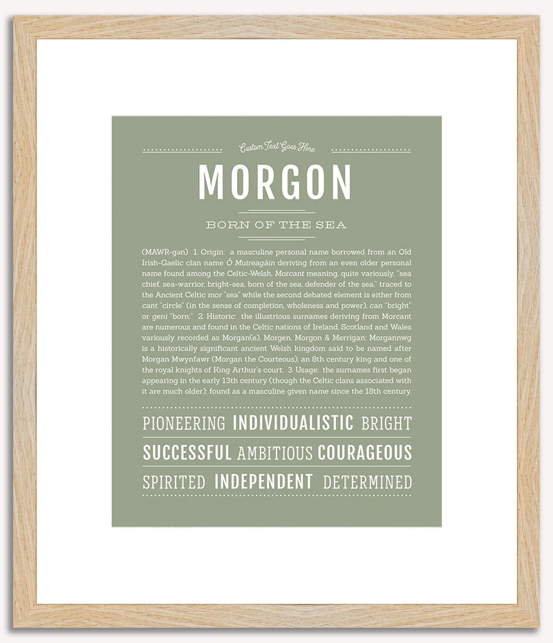 Morgon | Name Art Print