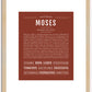 Moses | Name Art Print