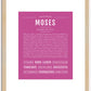 Moses | Name Art Print