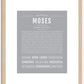 Moses | Name Art Print