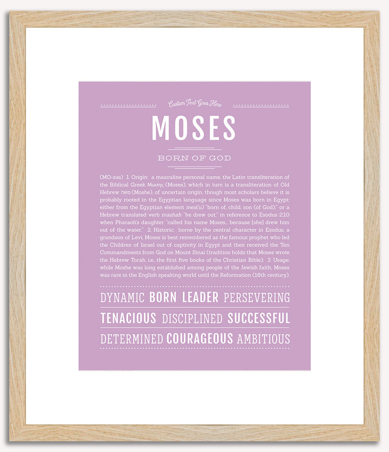 Moses | Name Art Print