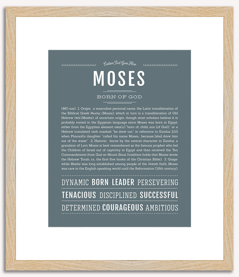 Moses | Name Art Print