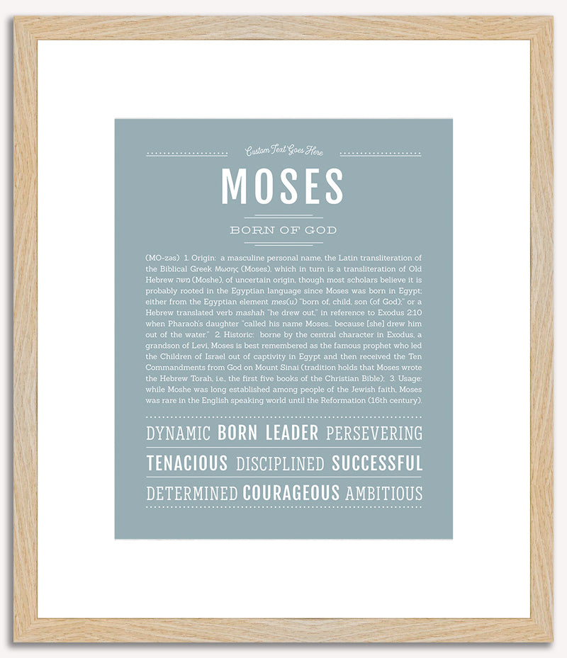 Moses | Name Art Print