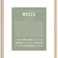 Moses | Name Art Print