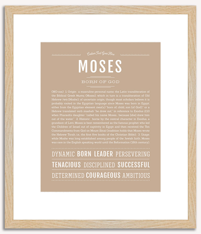 Moses | Name Art Print