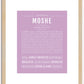 Moshe | Name Art Print