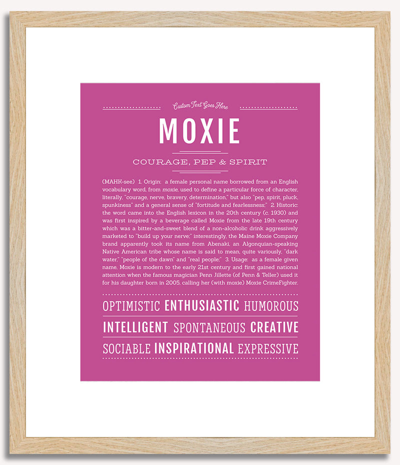 Moxie | Name Art Print