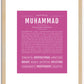 Muhammad | Name Art Print