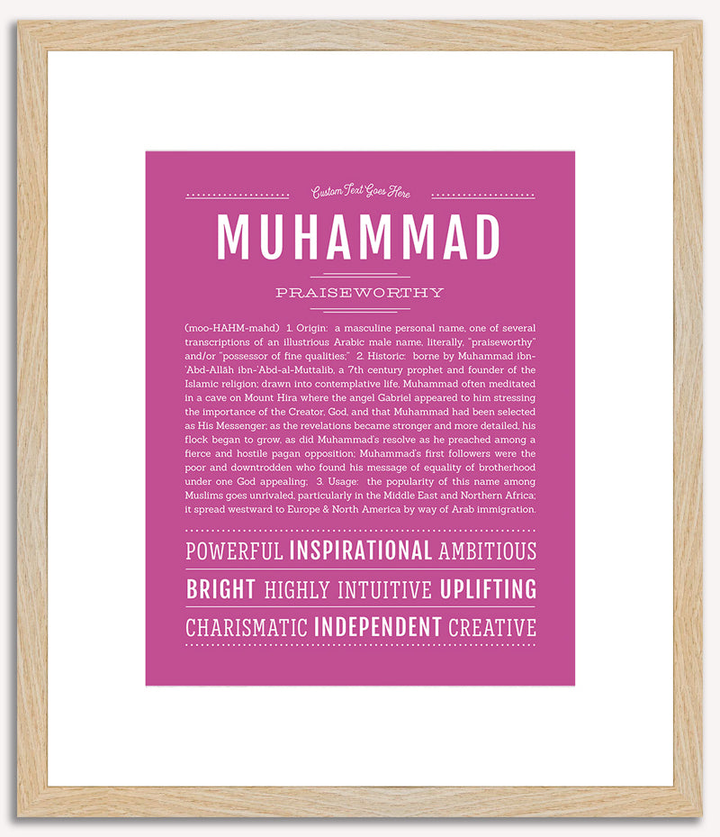 Muhammad | Name Art Print